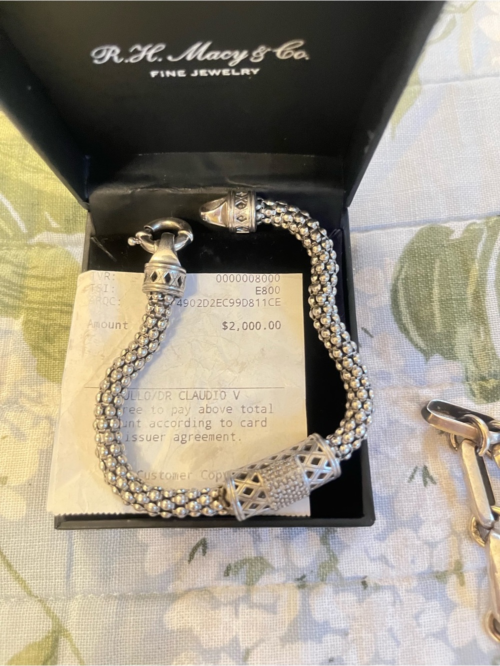 Effy .925 Sterling Silver Mesh Bracelet 8.2 inches. Beautiful!
